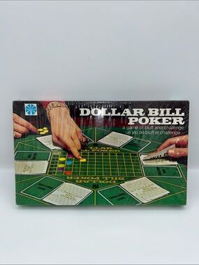 Vintage 1974 Milton Bradley Dollar Bill Poker – New & Sealed